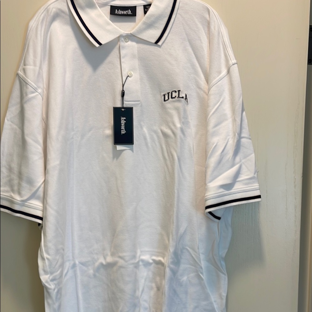 Ashworth White Polo Shirt Classic Design